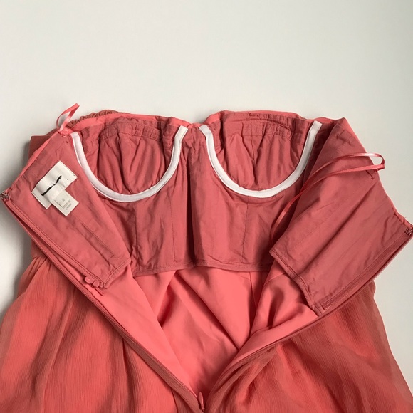 J. Crew Taryn Peach Strapless Sweetheart Dress - Picture 4 of 8